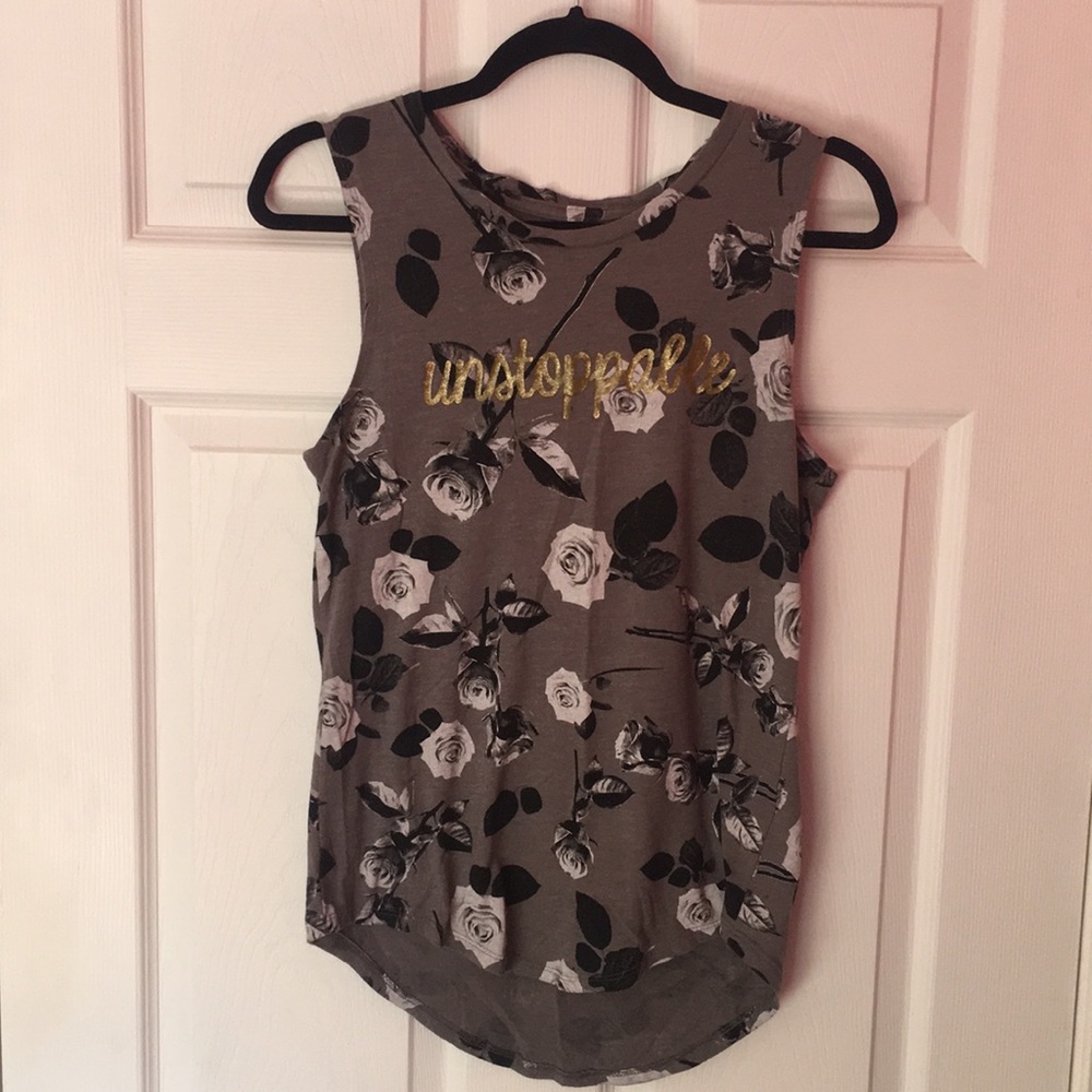 Delia’s Floral Muscle Tee